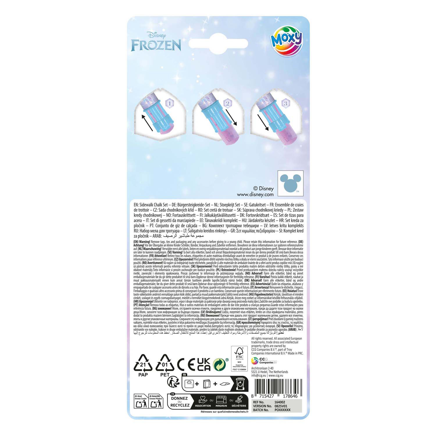 craie de trottoir gelée