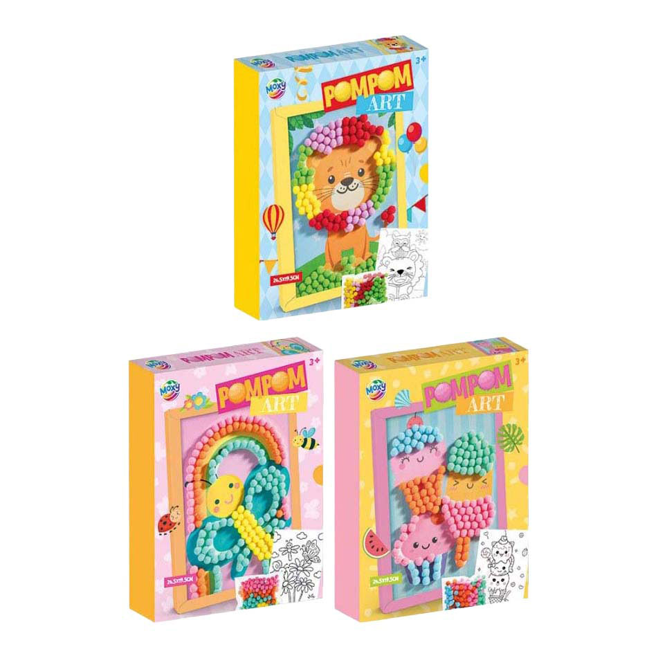 Pomponkunst met Lijst