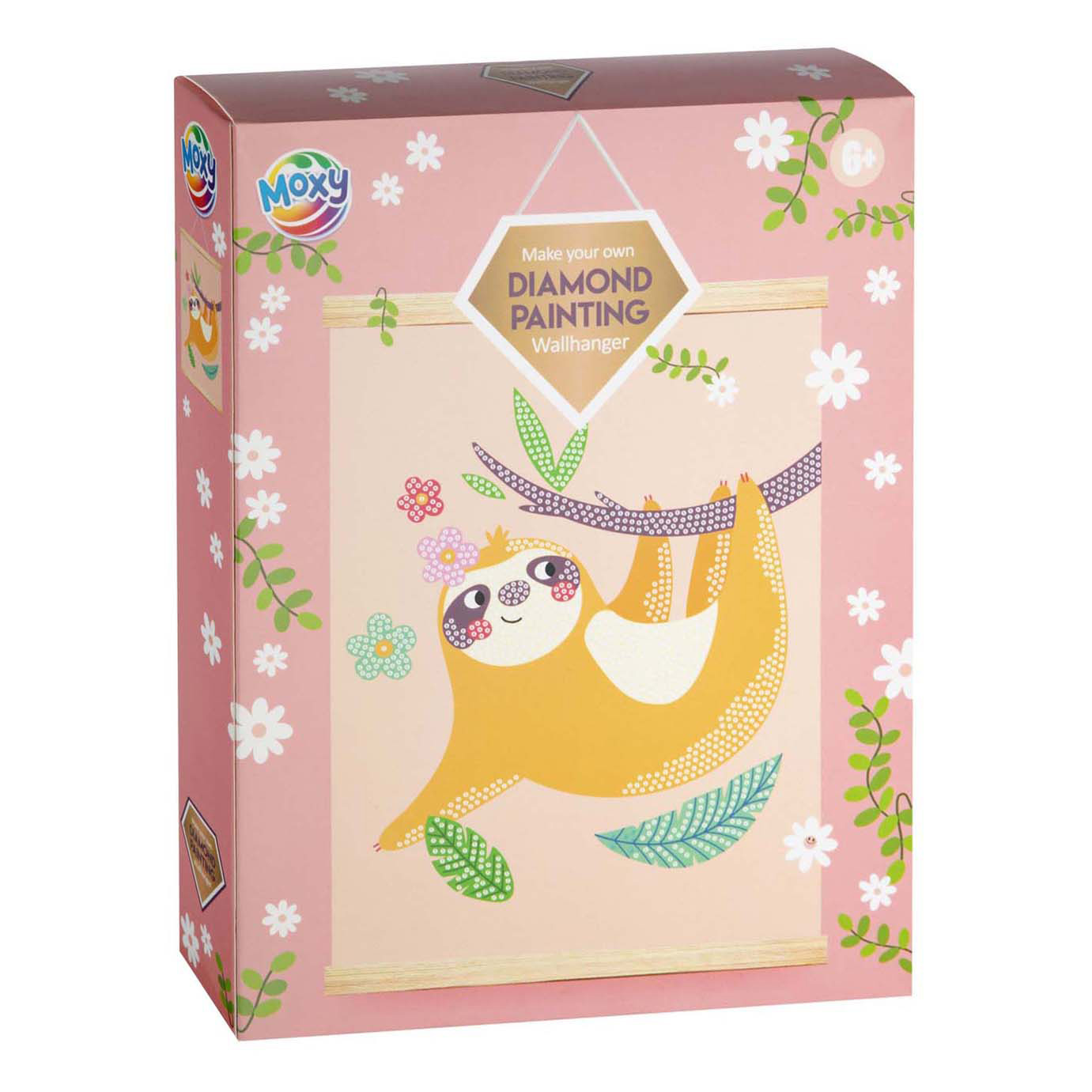 Décoration murale en velours avec peinture diamant - Paresseux