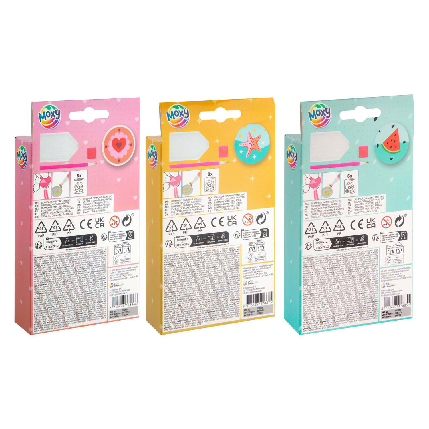 Diamantmalerei Handspiegel Dekorieren - 8 cm