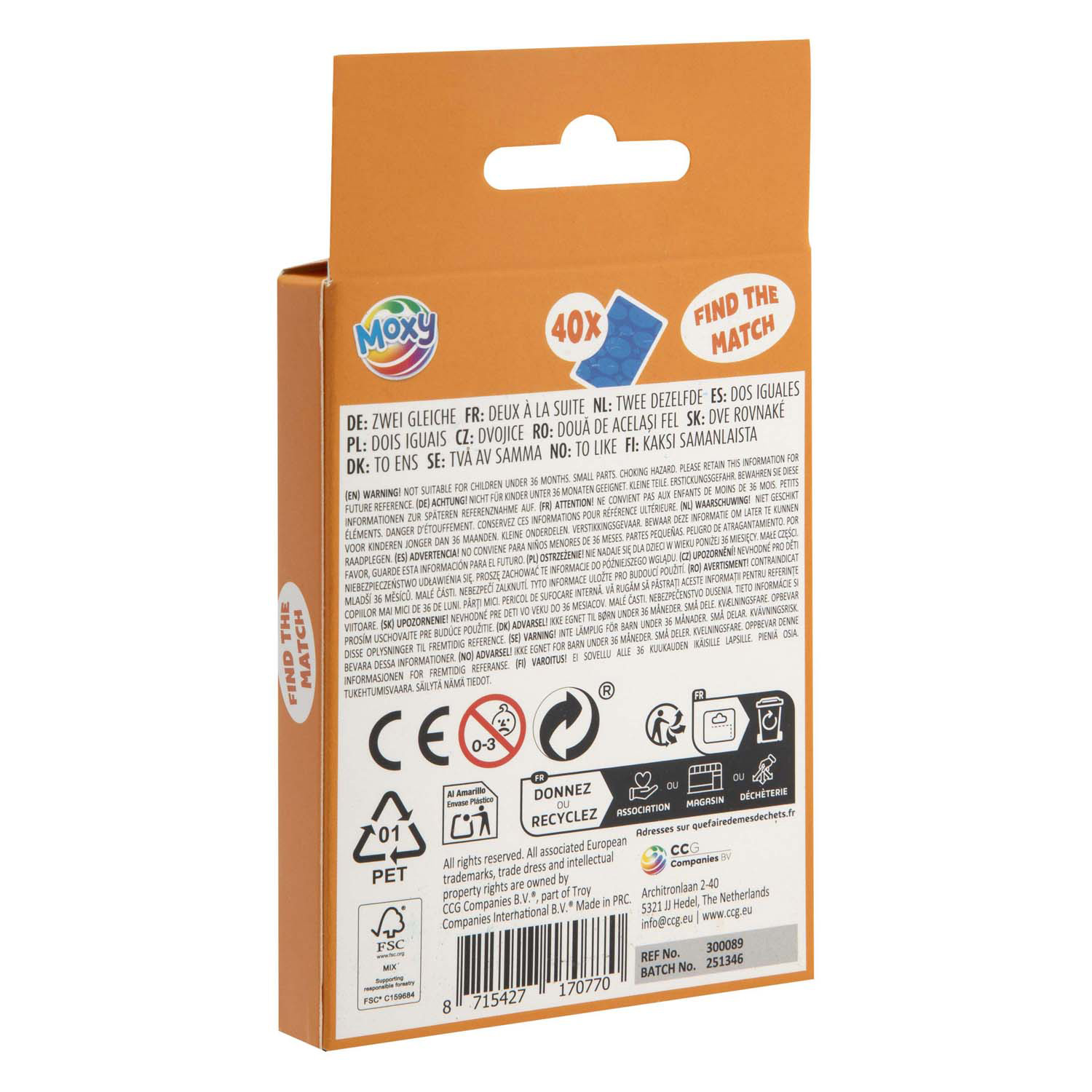 Familiespel Kaarten - Zoek de Match