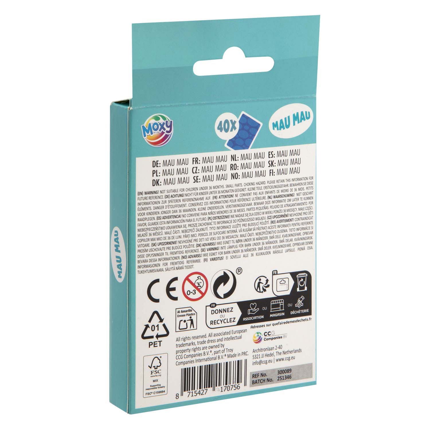 Cartes de jeu familiales - Mau Mau