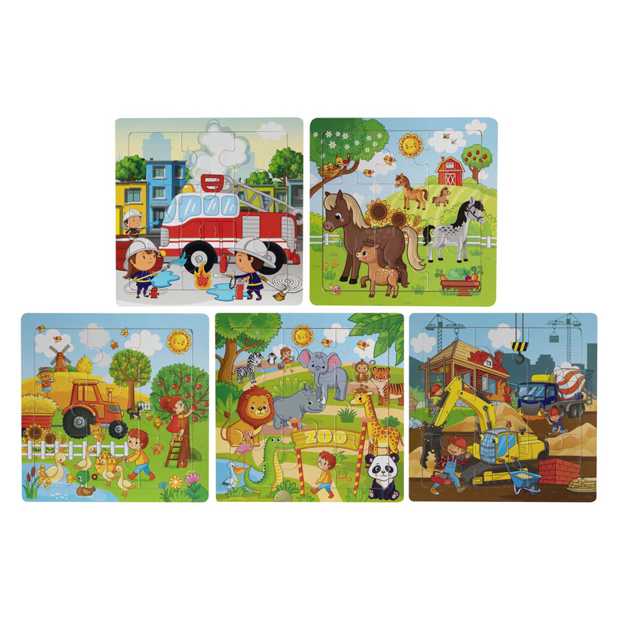 Houten Uitdeelpuzzeltjes - 15st.