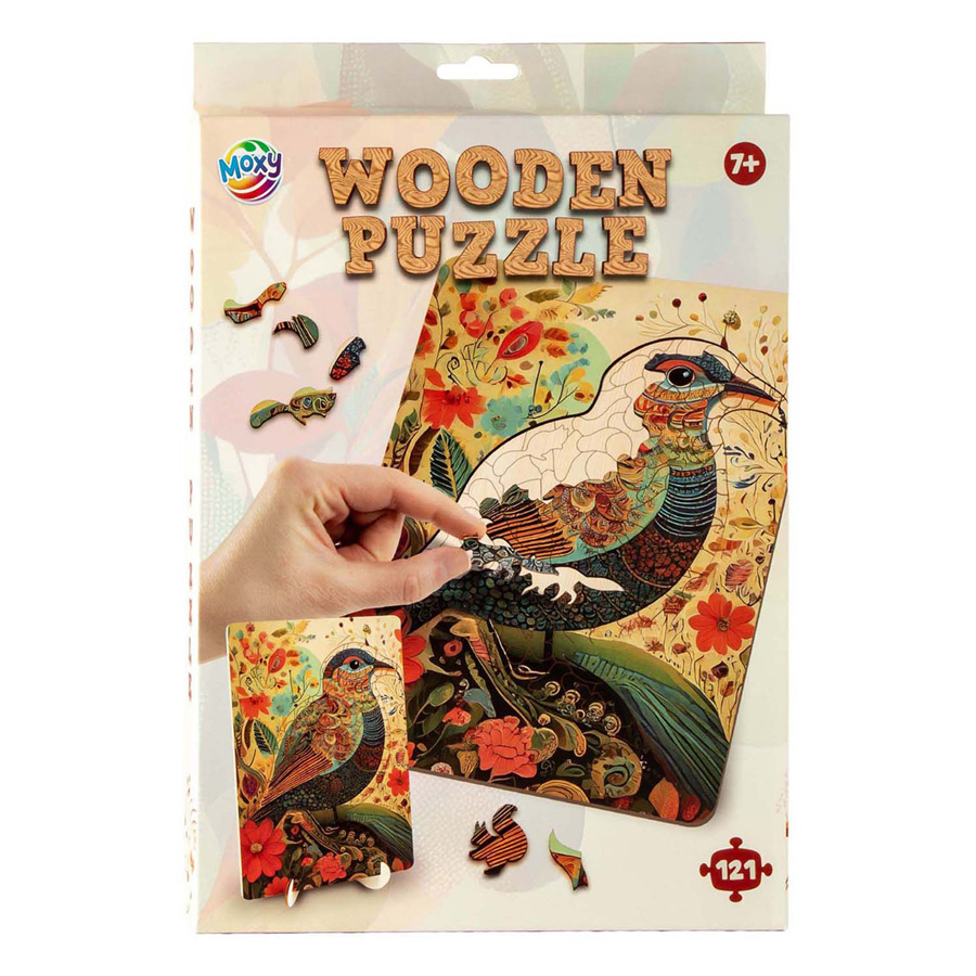 Houten Puzzel Vogel - Unieke Vormen - 130st.