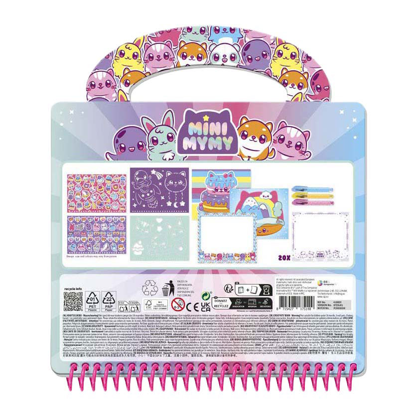 Mini bloc-notes d'activités MyMy Designer + 3 stylos gel