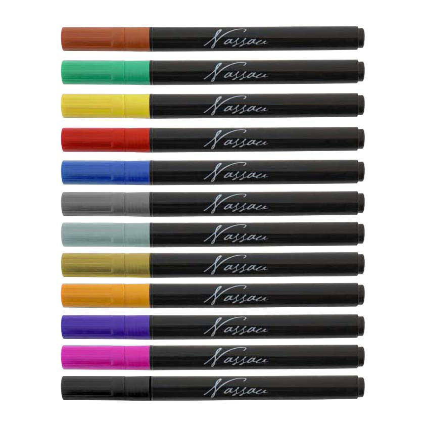 Nassau Glas- & Porseleinmarkers - 12st.