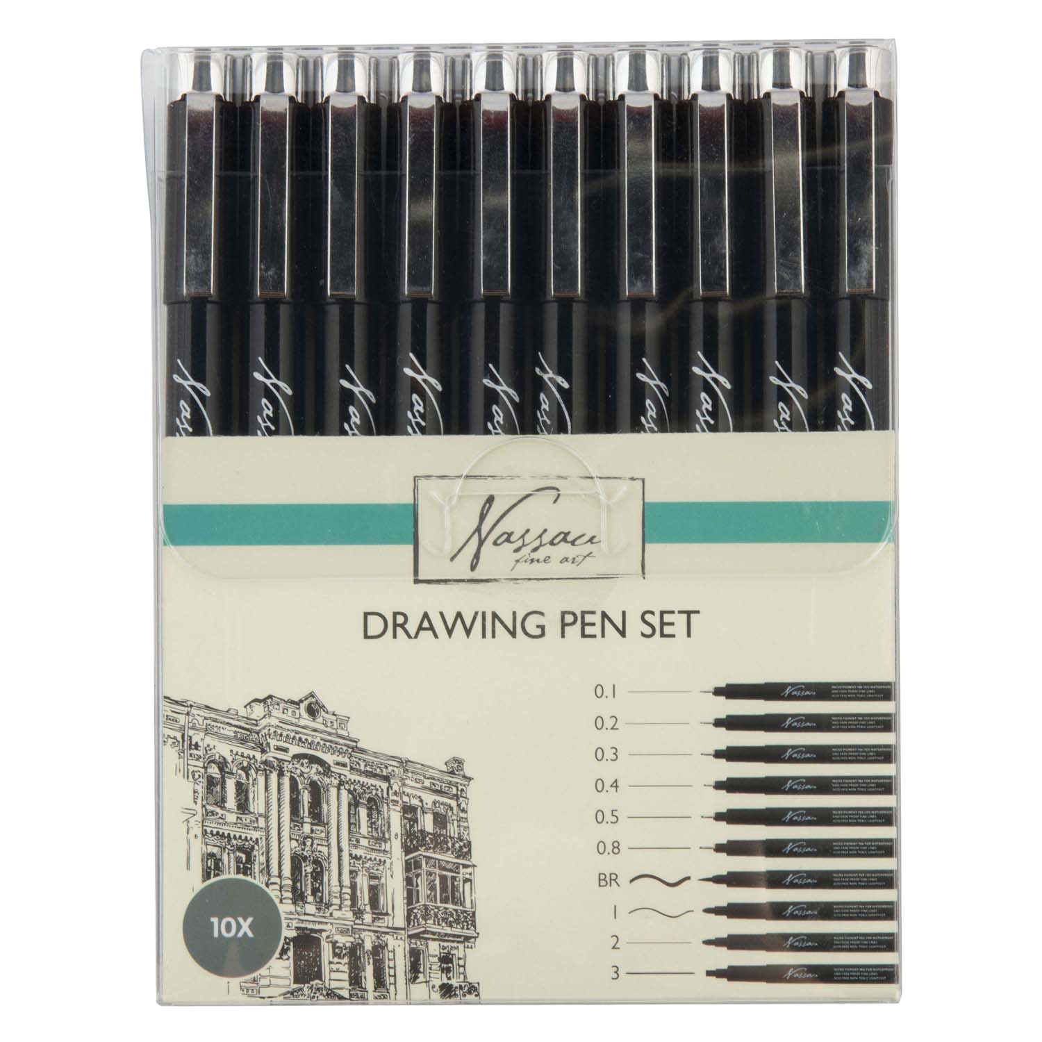 Nassau Fineliners Set - 10st.