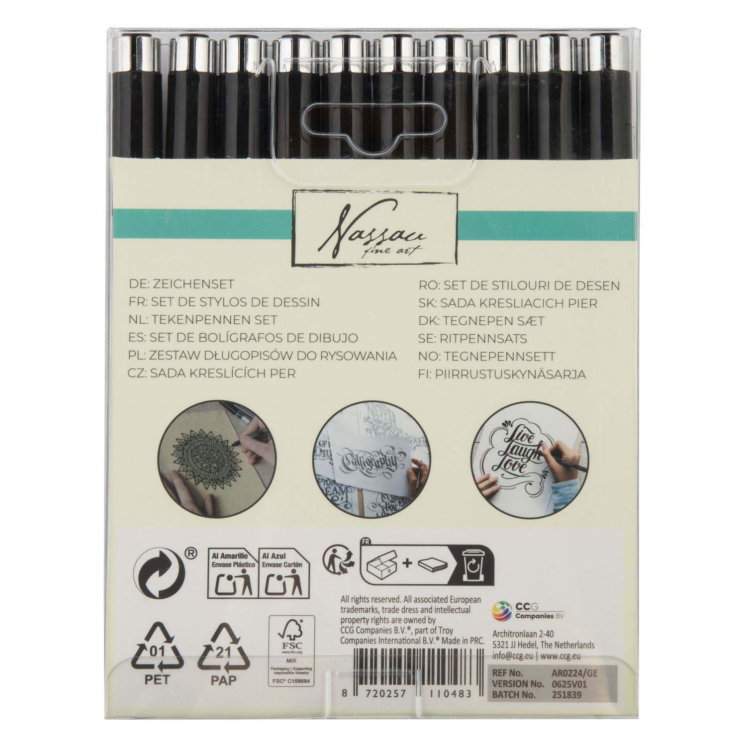 Nassau Fineliners Set - 10st.