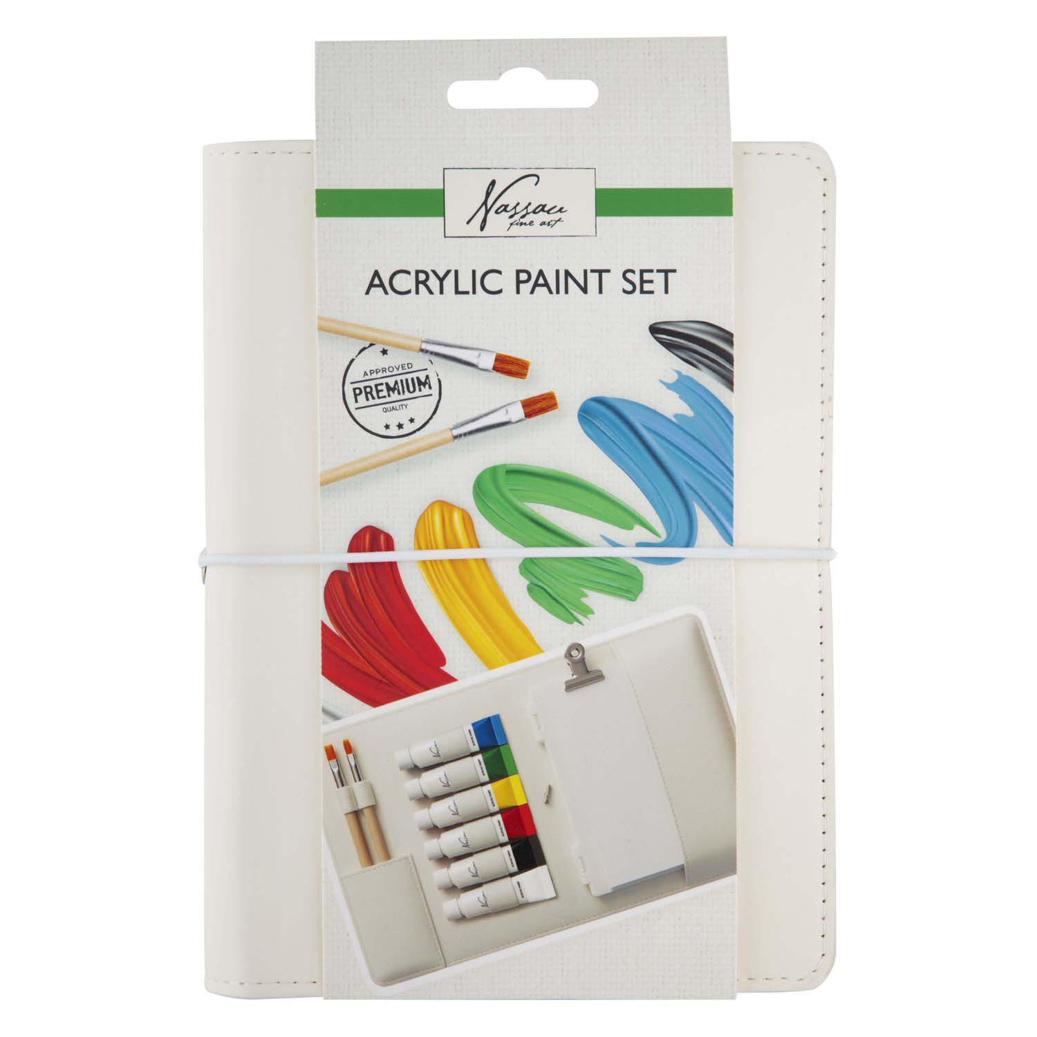 Nassau Acryl Opbergmap incl. Verf en Penselen