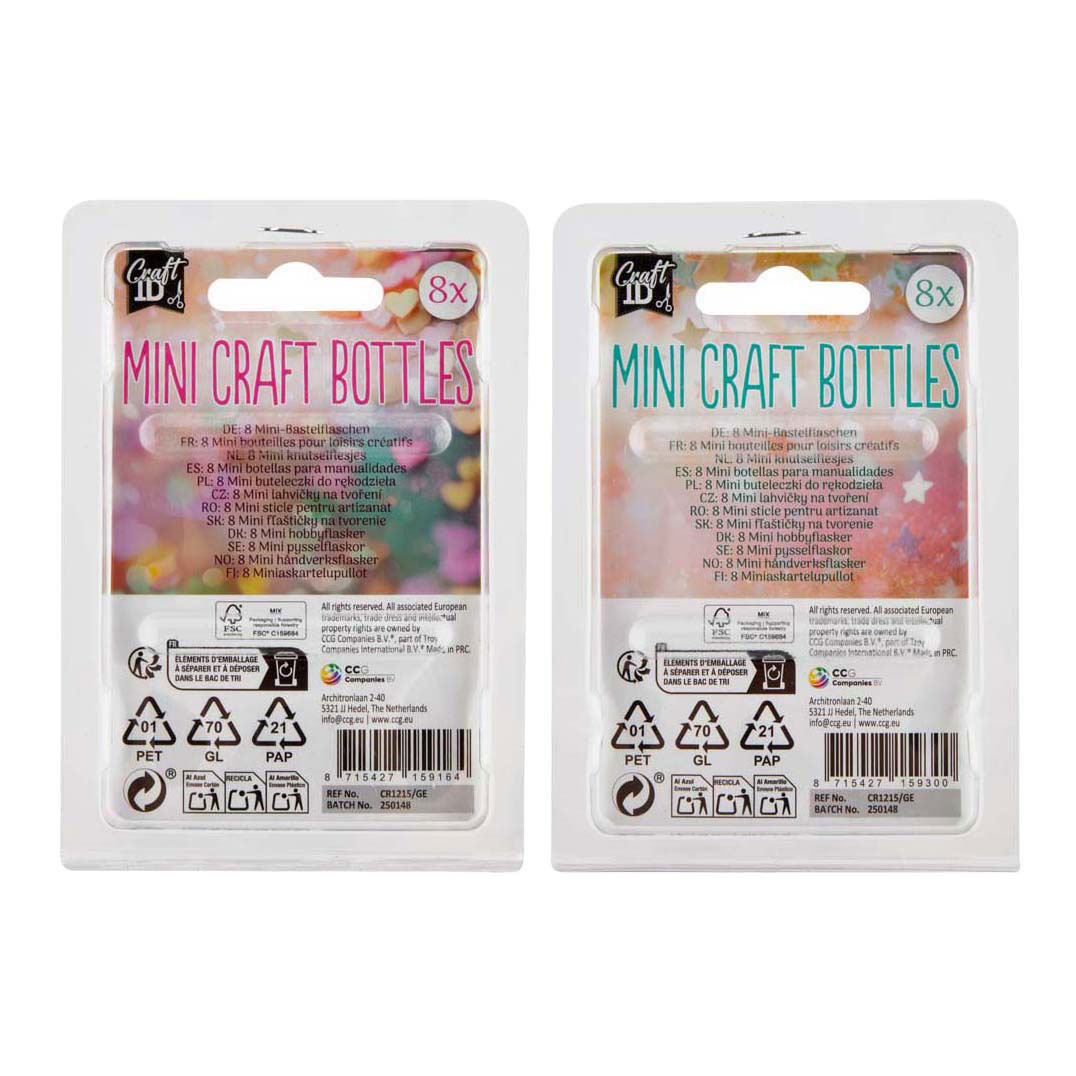 Mini Knutselflesjes - 8st.