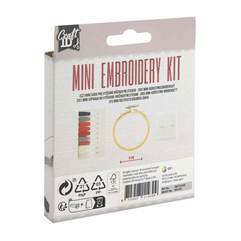 Mini Borduurset Vogel - incl. Naald en Draad