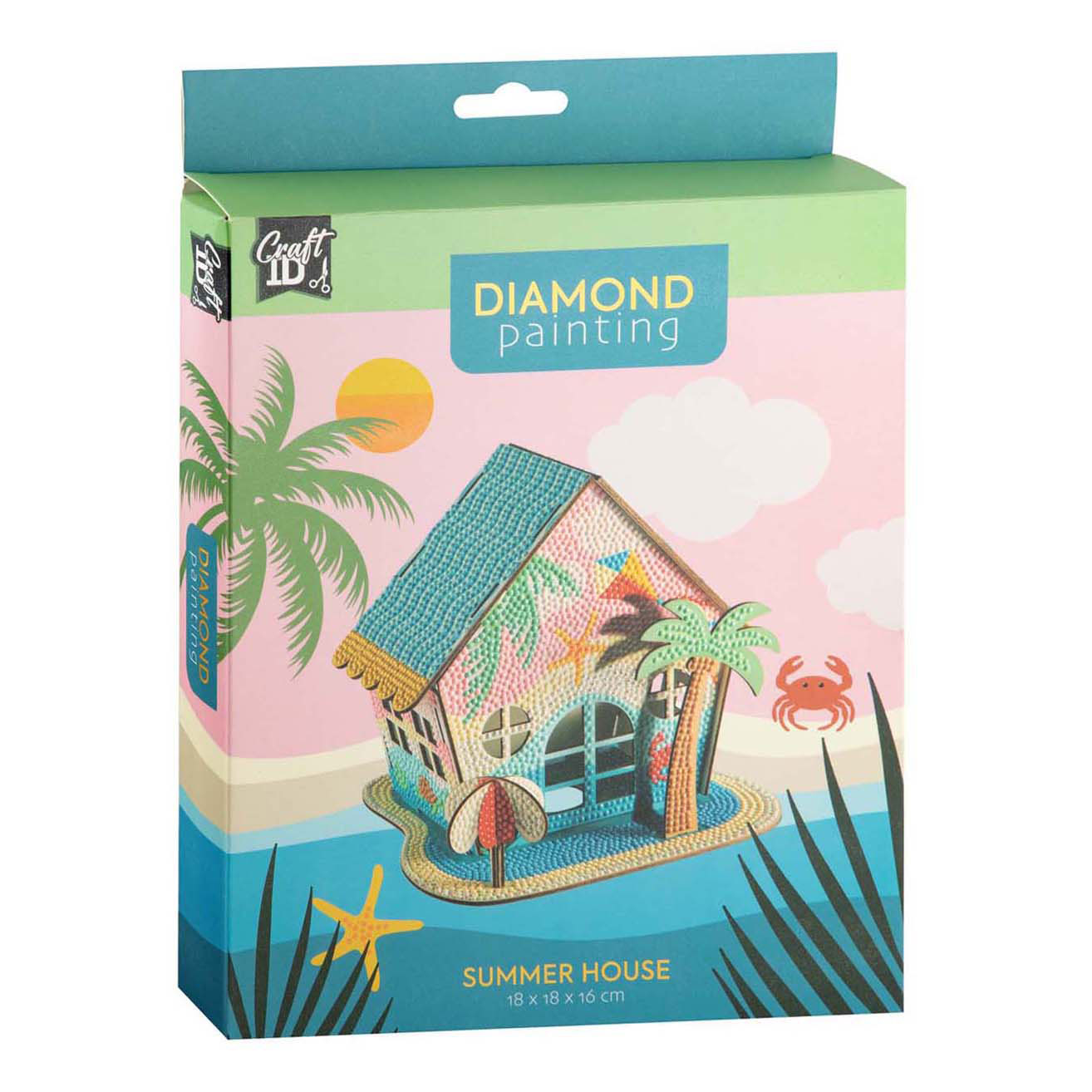 Peinture diamant Maison d'été - 18 x 18 x 16 cm