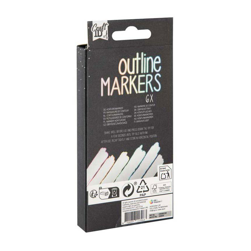 Outline Markers - 6st.