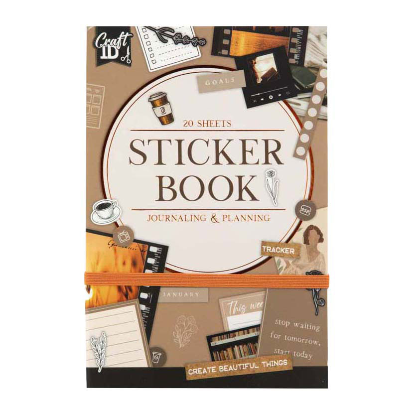 Carnet d'autocollants pour journal intime et planification - 20 feuilles