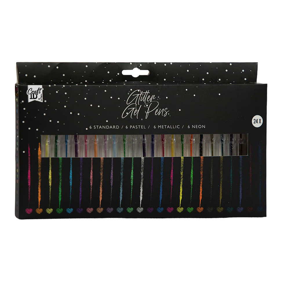 Glitter Gelpennen - 24st.