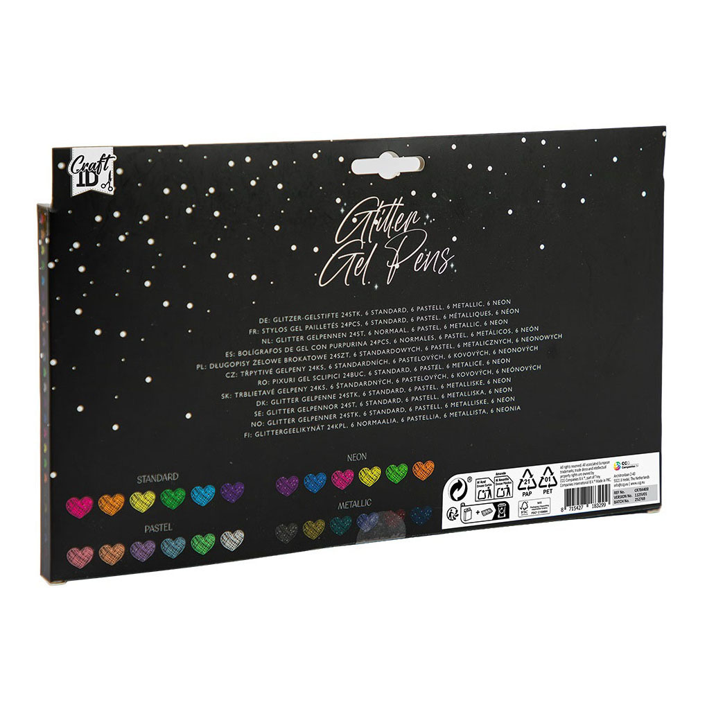 Glitter Gelpennen - 24st.
