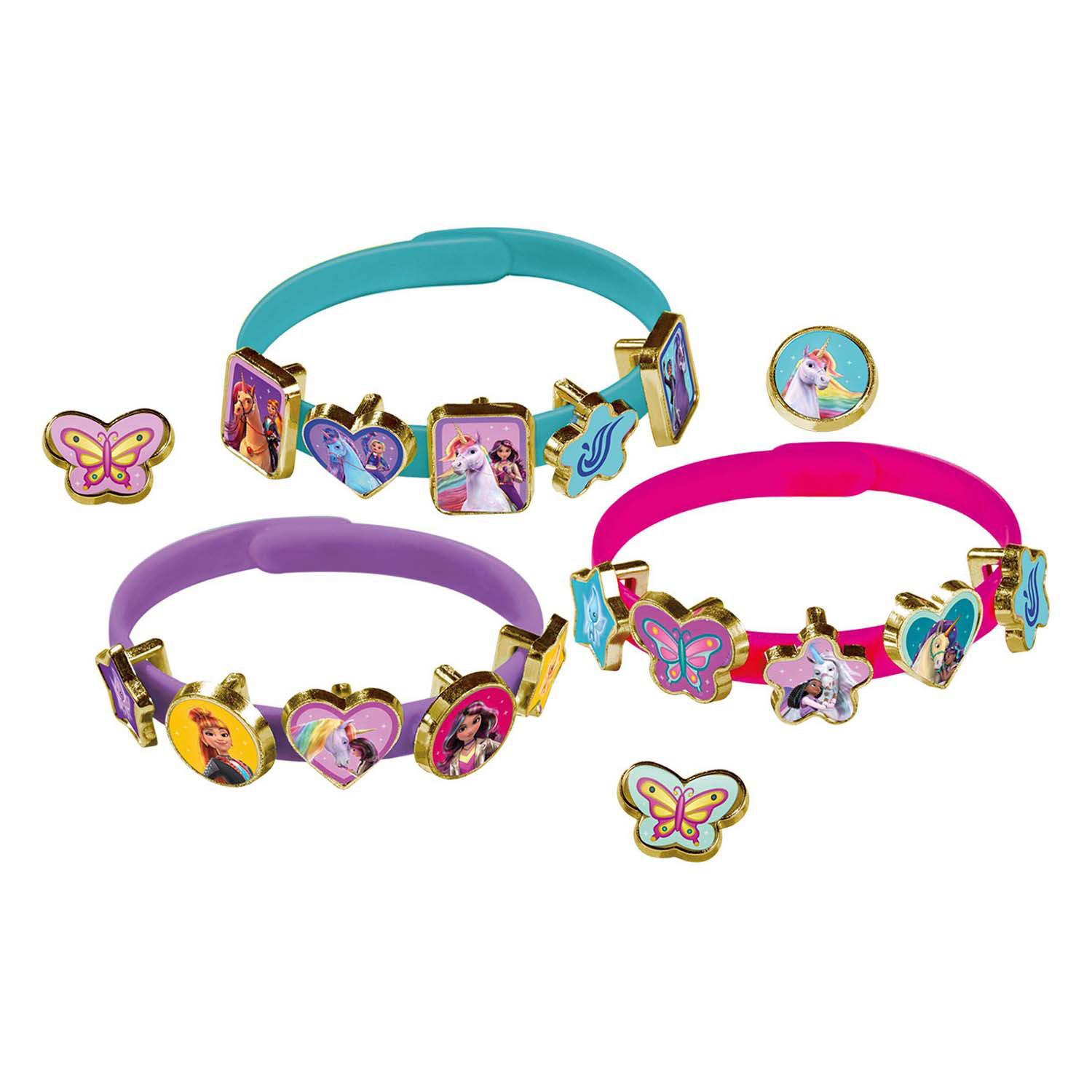 Totum Unicorn Academy 3 Armbanden & 18 Bedels