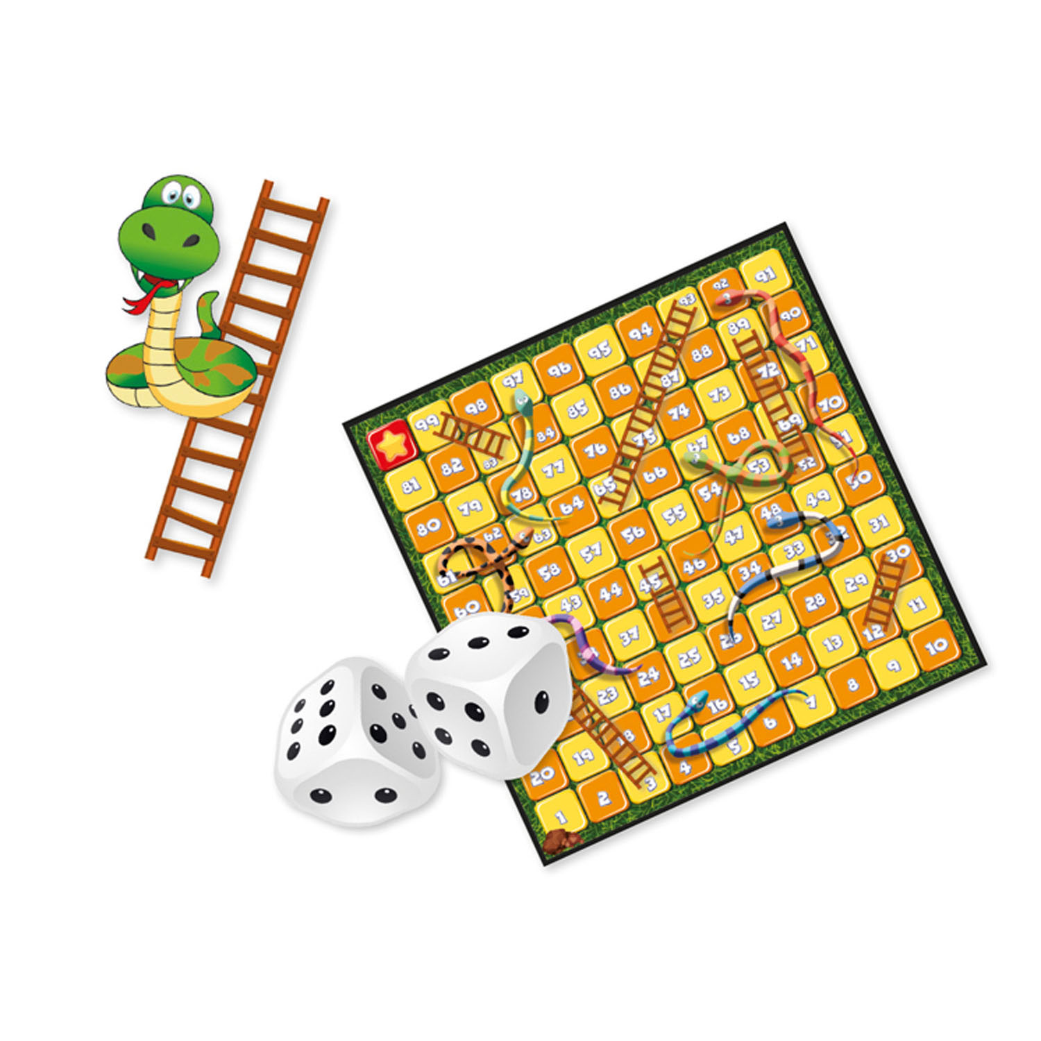 Slangen &amp; Ladders Bordspel online | Lobbes Speelgoed