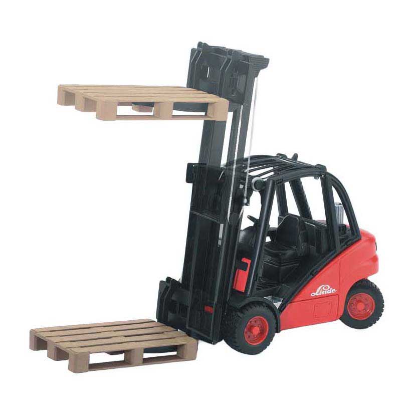 Bruder Linde Heftruck H30D met 2 Pallets