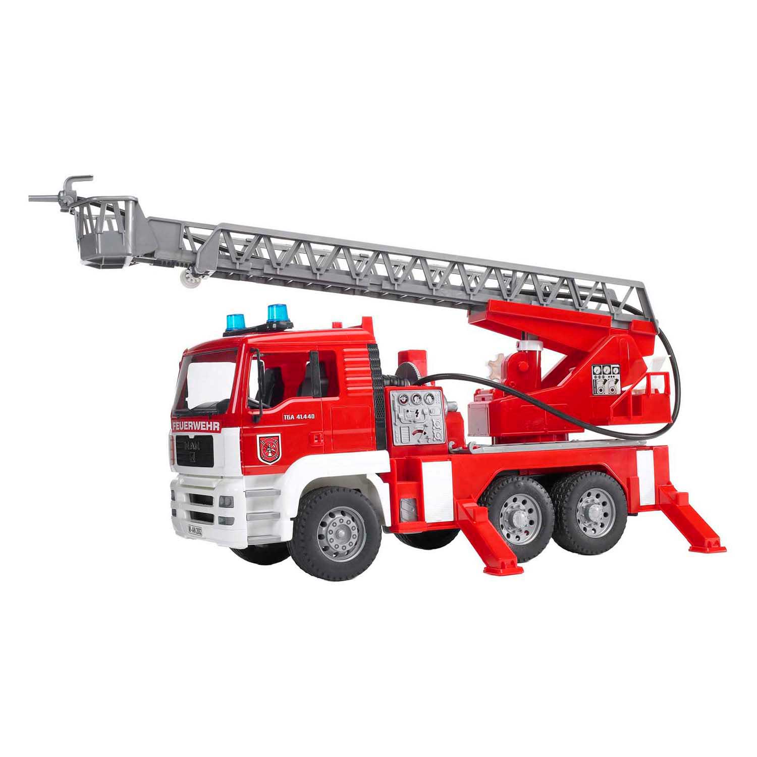 Bruder MAN TGA Brandweer Ladderwagen met Licht en Geluid