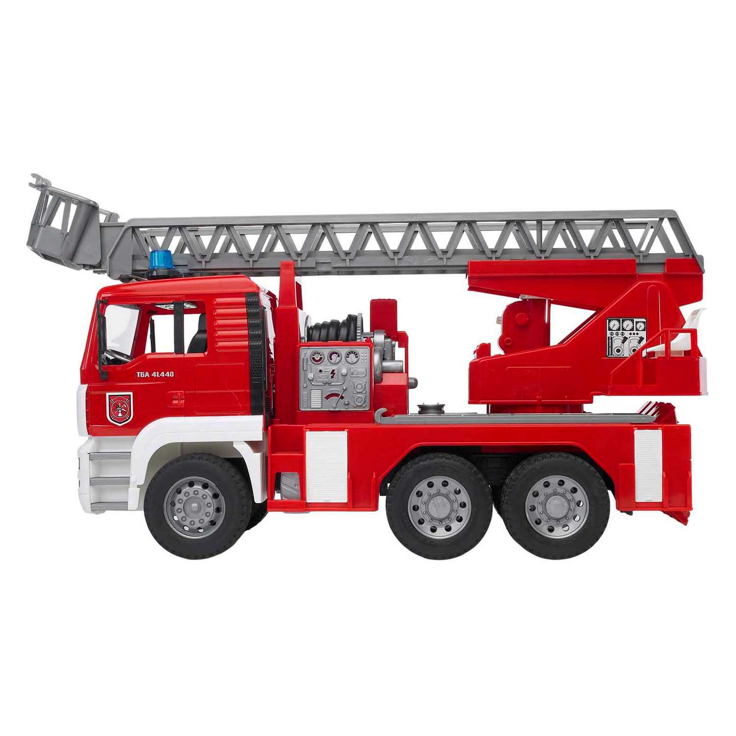 Bruder MAN TGA Brandweer Ladderwagen met Licht en Geluid