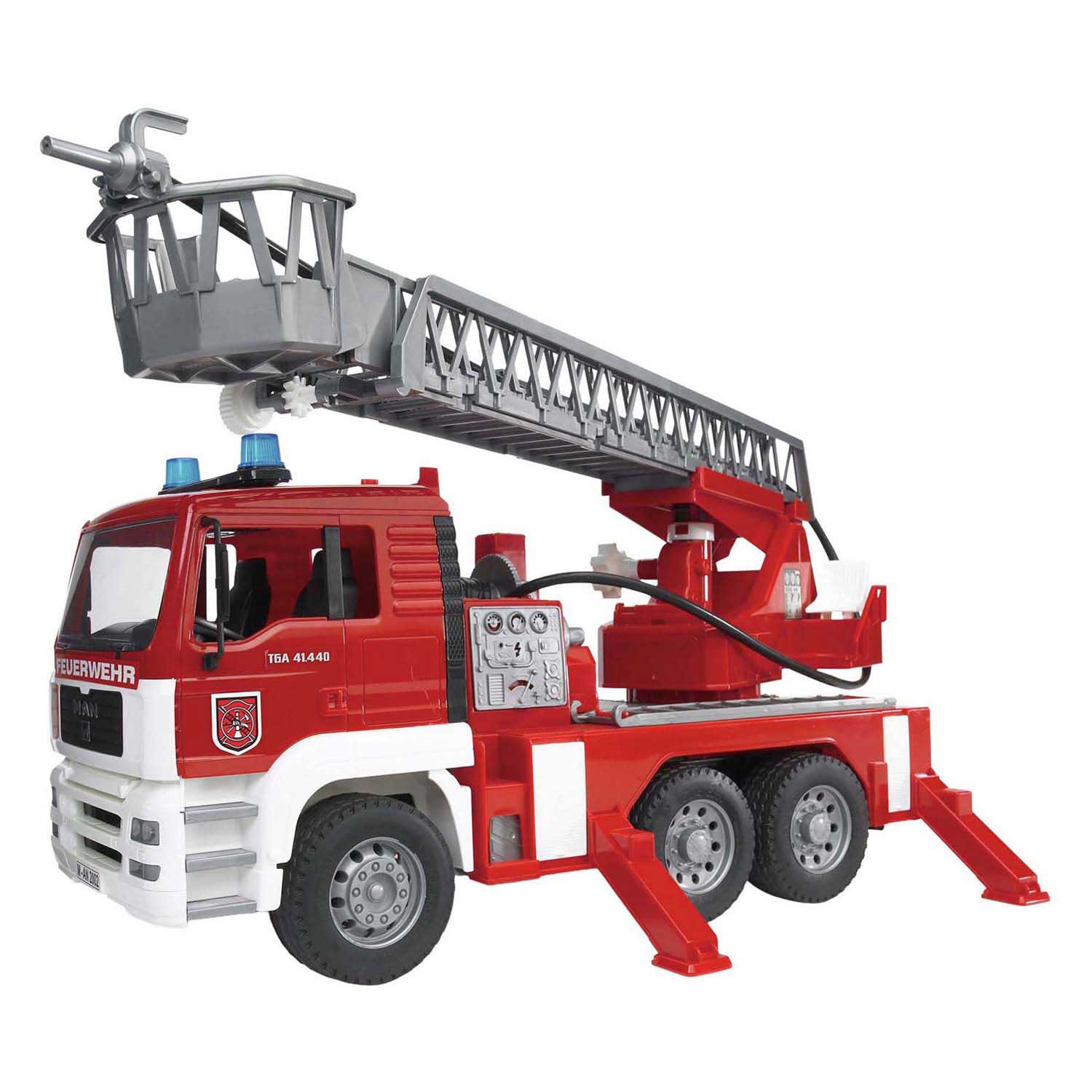 Bruder MAN TGA Brandweer Ladderwagen met Licht en Geluid