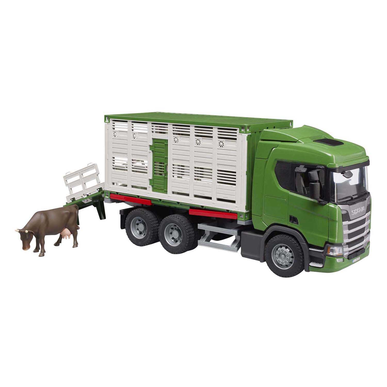 Bruder Scania Super 560R Veetransportwagen met Koe