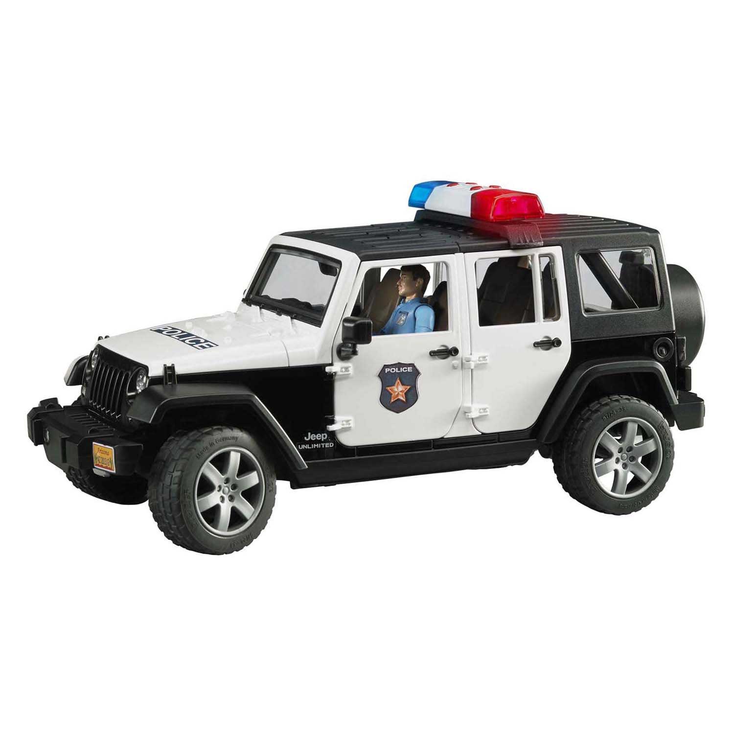 Bruder Jeep Wrangler Unlimited Rubicon Politieauto met Agent
