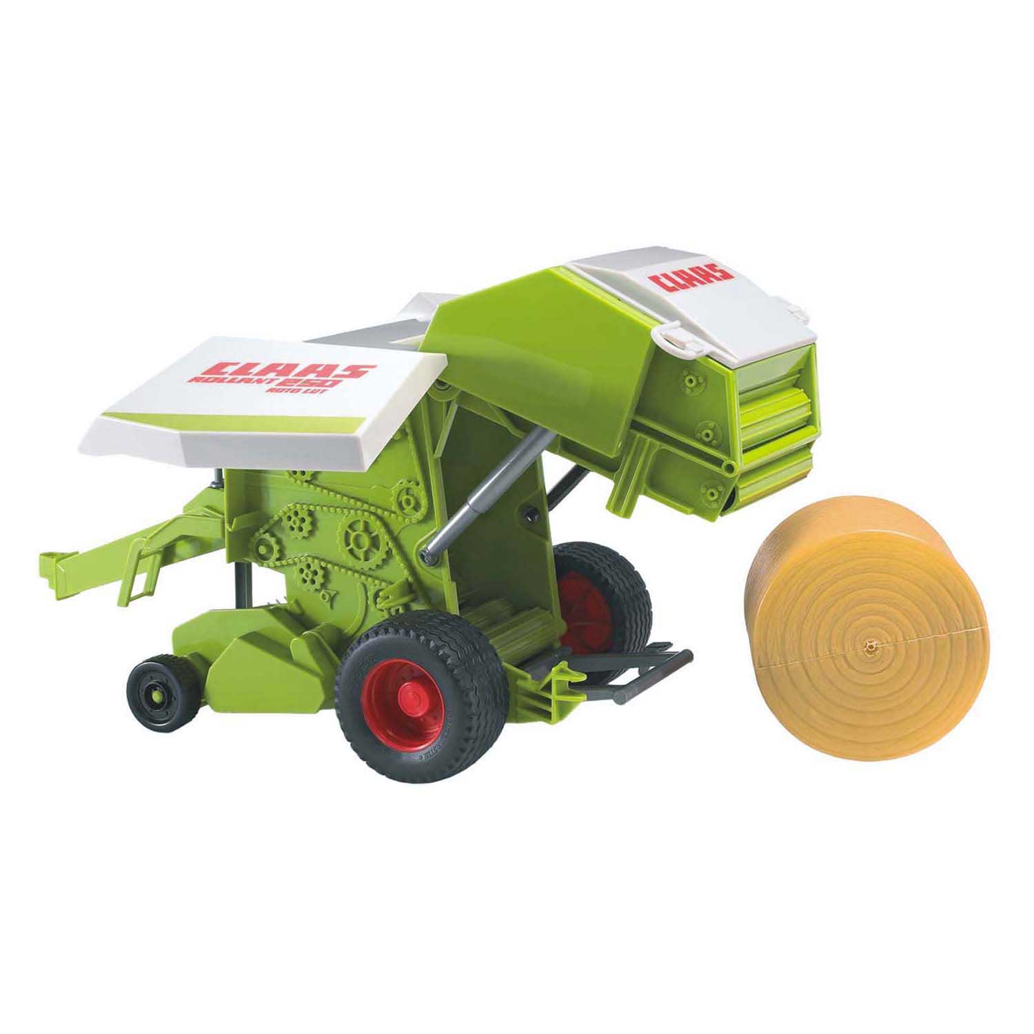 Presse à balles rondes avec remorque tracteur Bruder