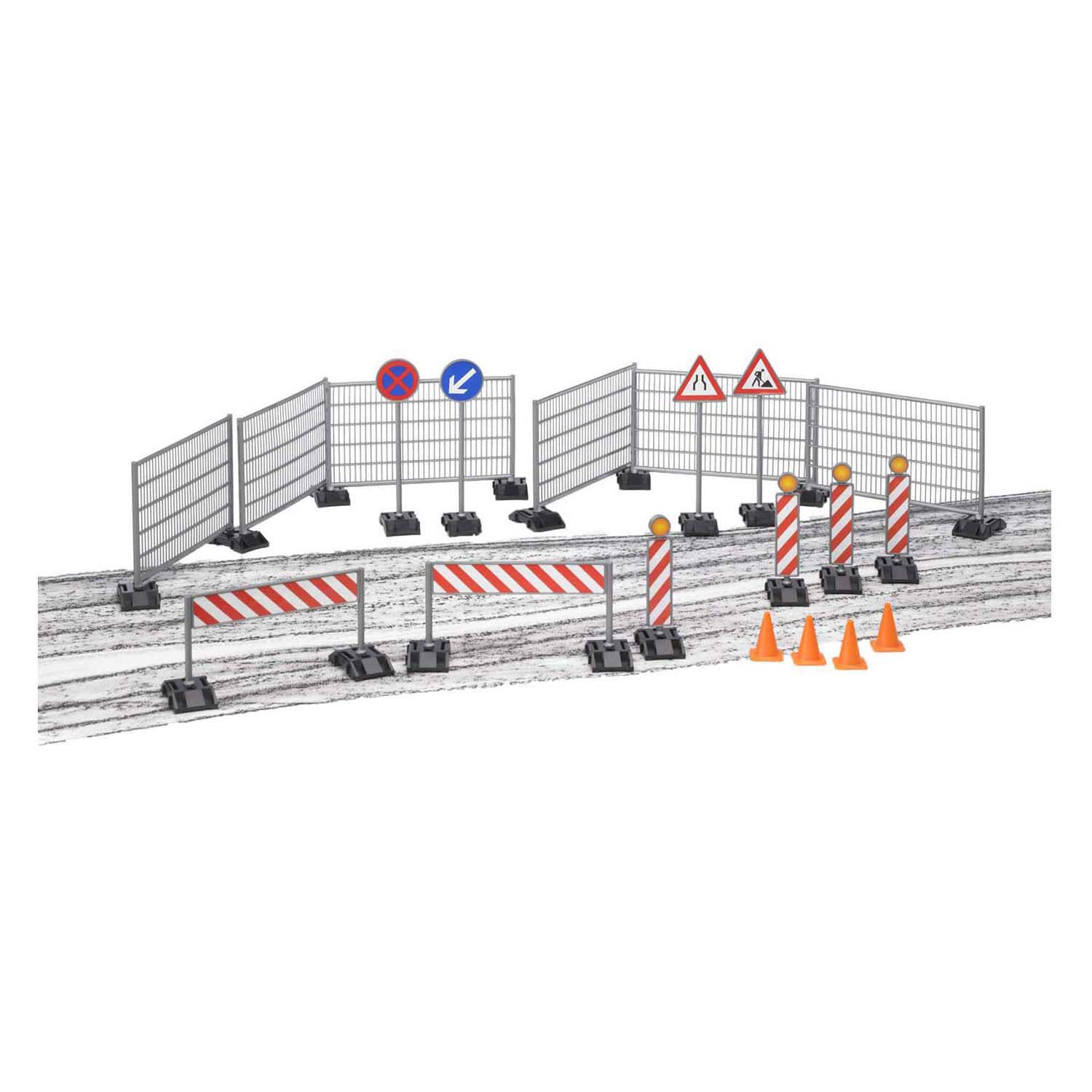 Ensemble d'accessoires Bruder Bworld Travaux routiers