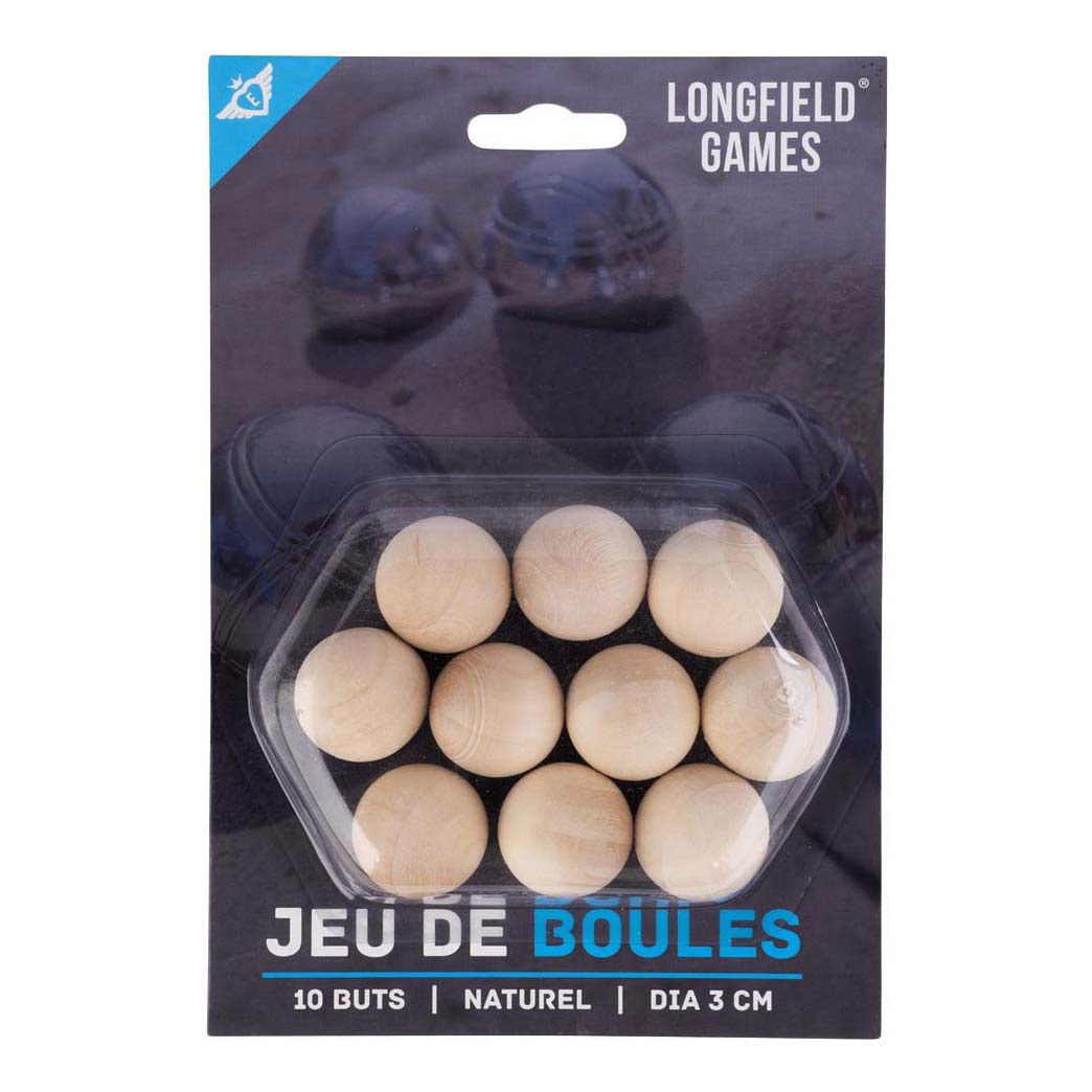 Jeu de boules en bois Buts, 10 pcs.