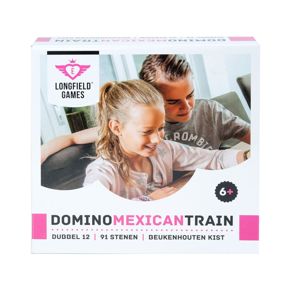 Train mexicain Domino dans une caisse en bois