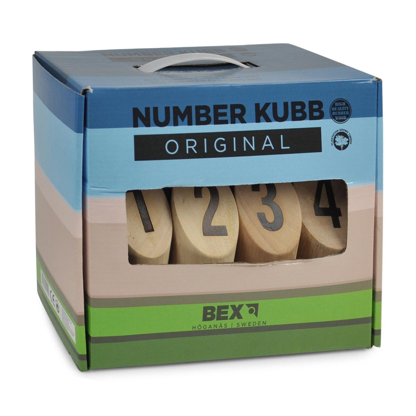 Nationale volkstelling wasmiddel Diversiteit Number Kubb Original Rubber Hout online kopen? | Lobbes Speelgoed