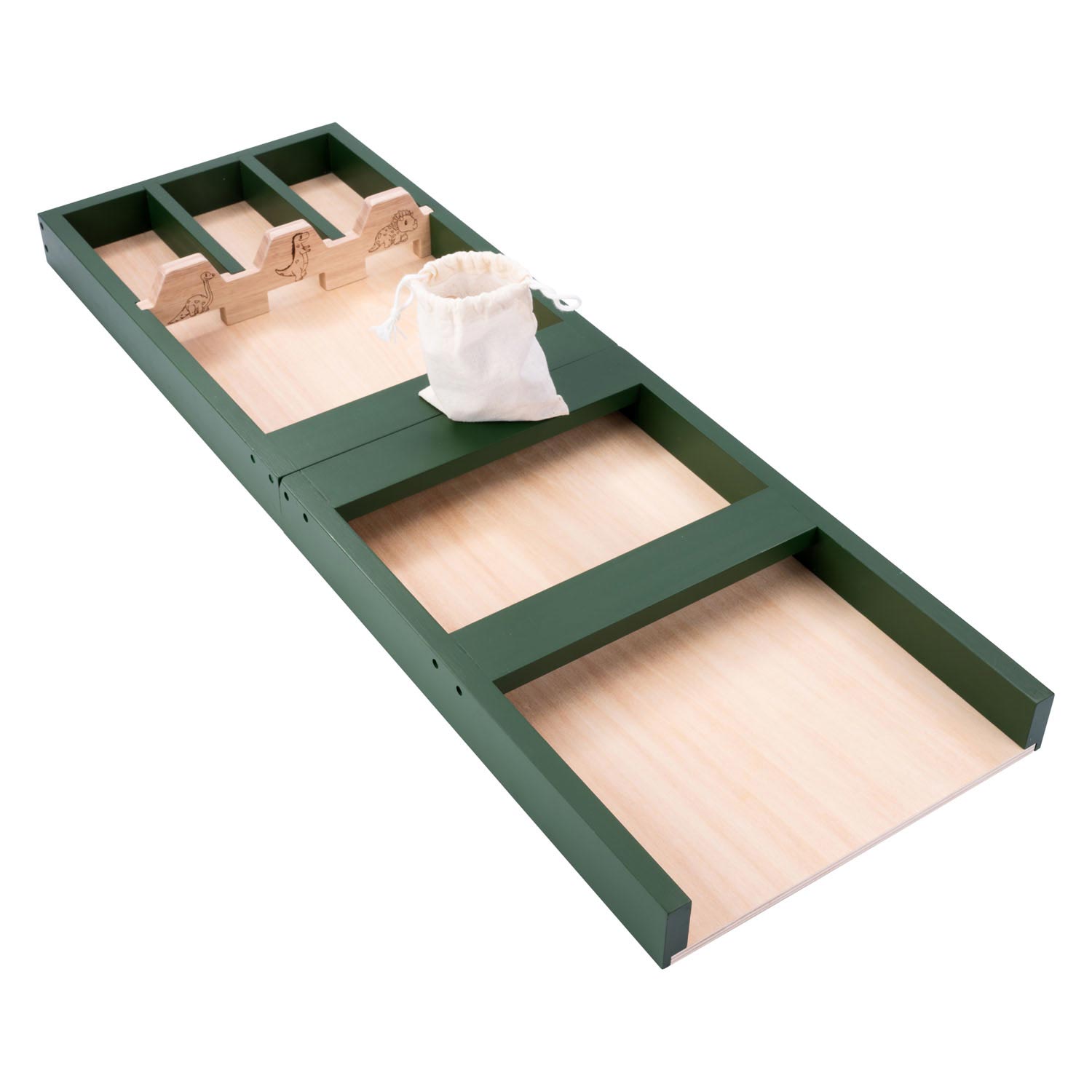 Holz-Kinder-Shuffleboard Dino, 80 cm