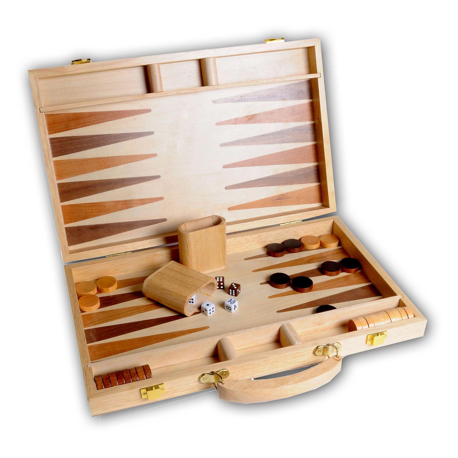 Backgammon 15 mit Holzeinlage