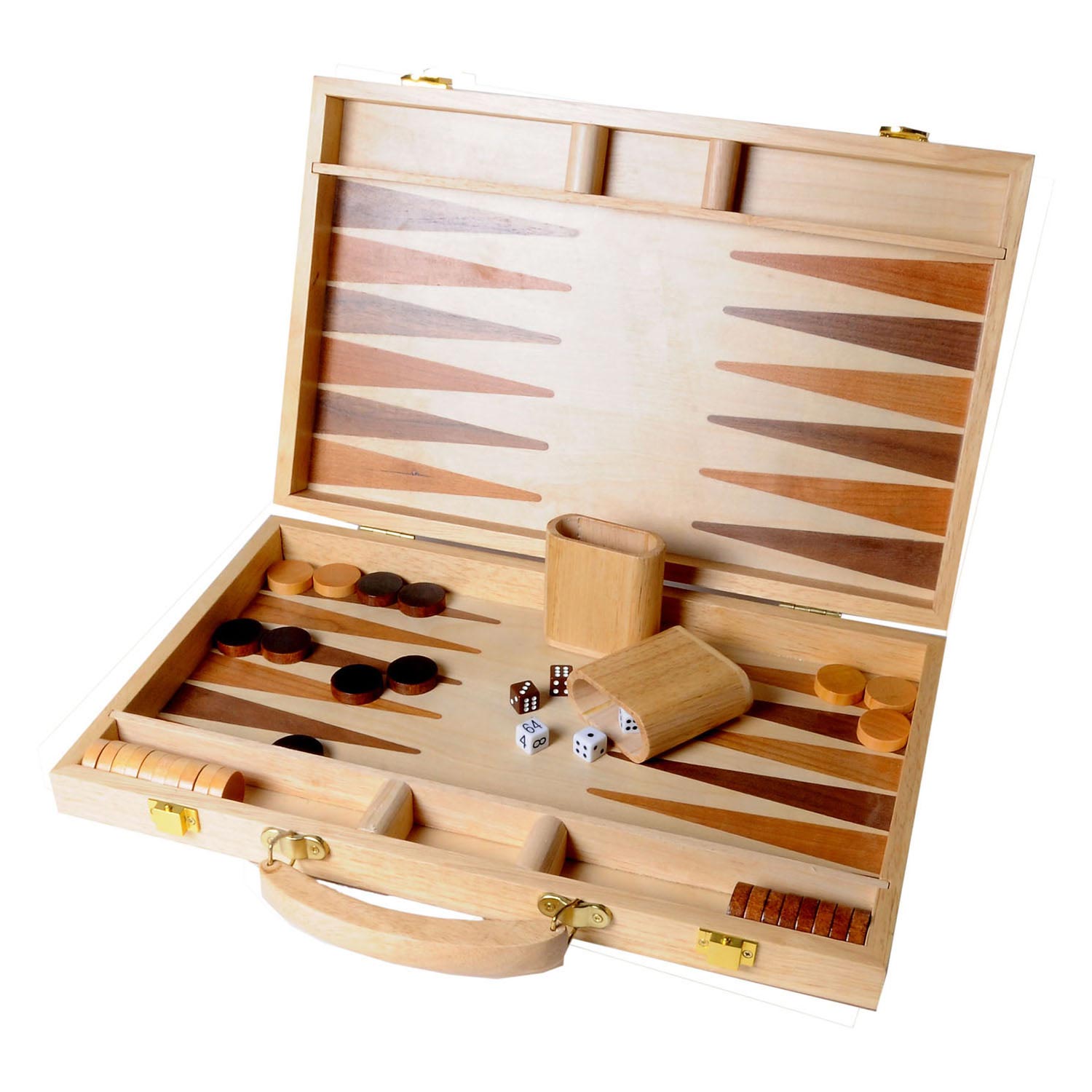 Backgammon 15 mit Holzeinlage