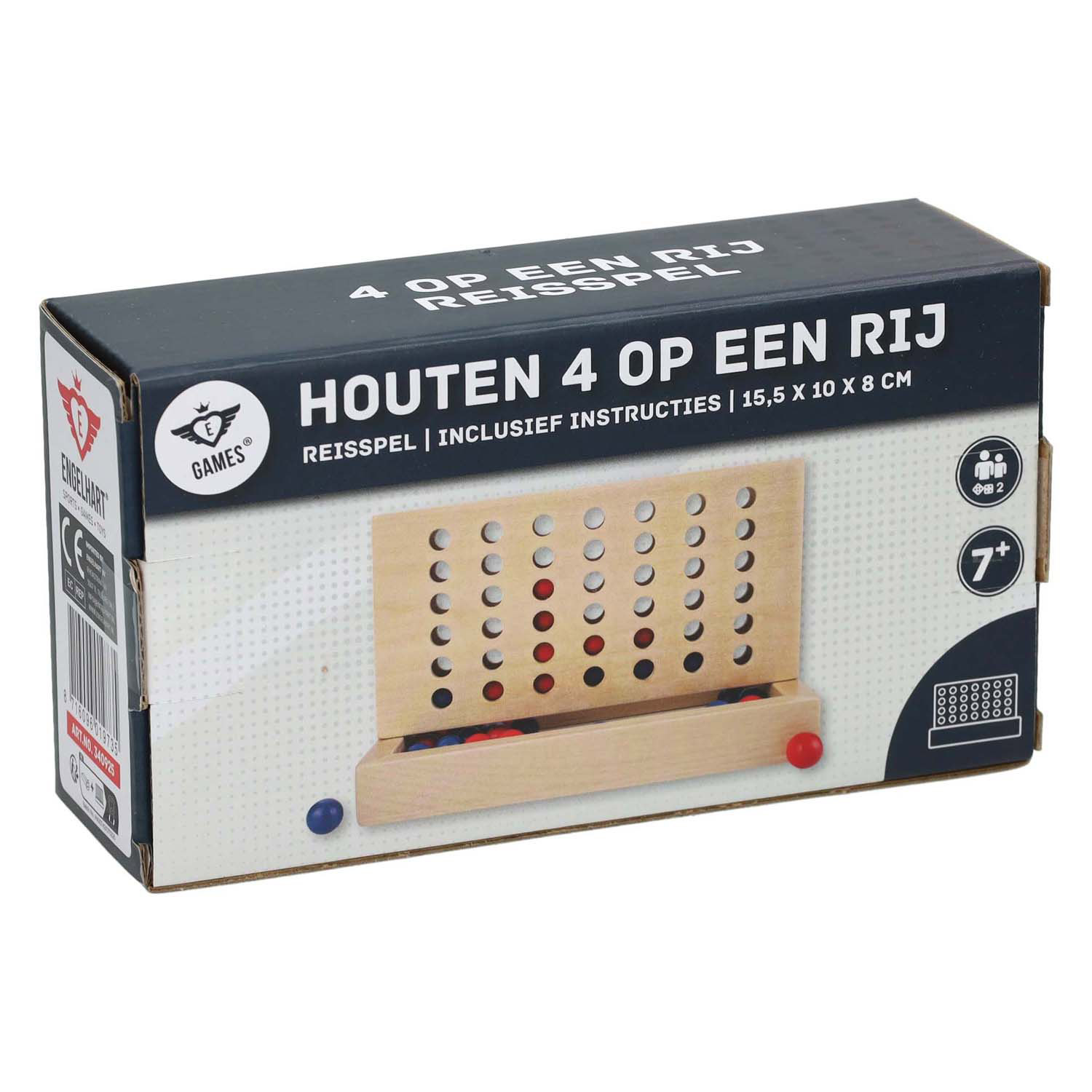 Houten Vier op een Rij-spel