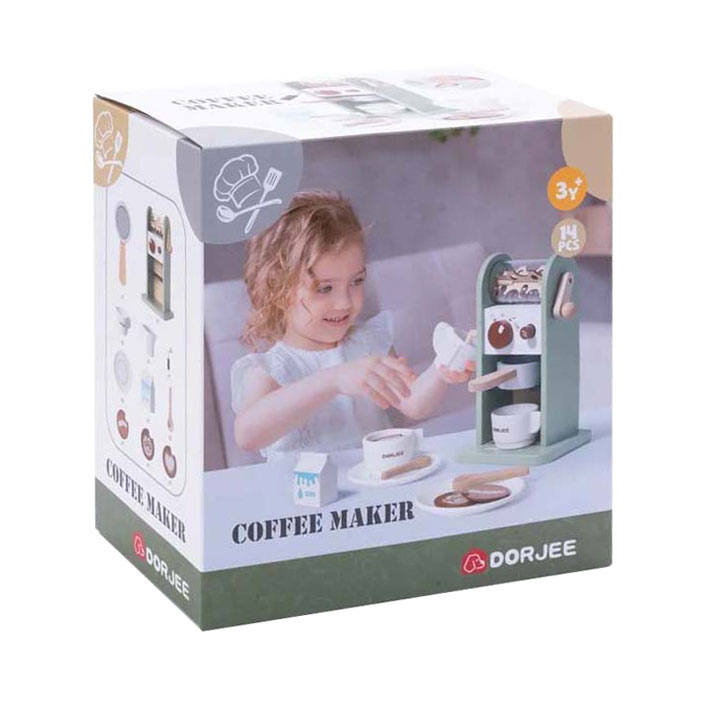 Houten Koffiezetapparaat, 14dlg