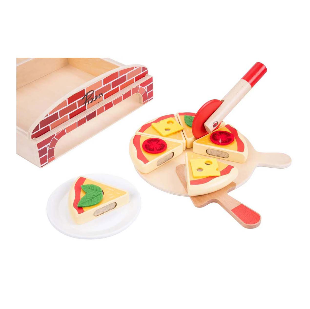 Houten Gourmet Pizza Set, 20dlg