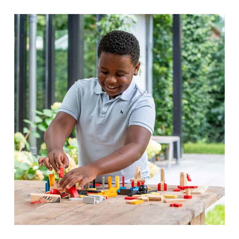 Houten Dominostenen, 115st.