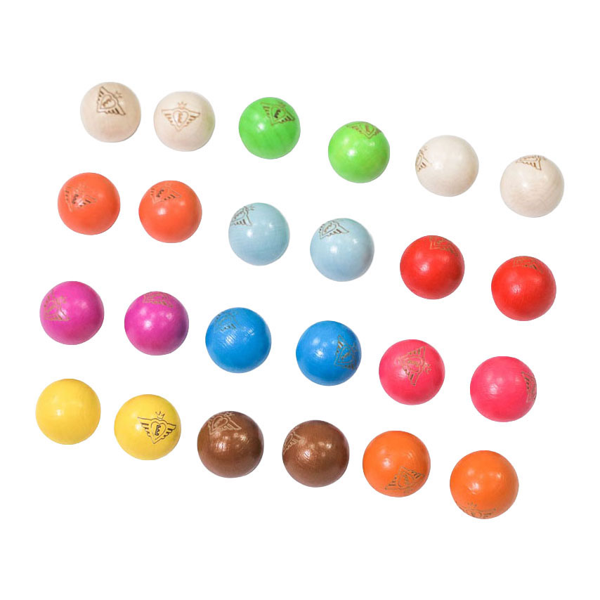 Jeu de Boules Buts 24 Houten Ballen - 30mm