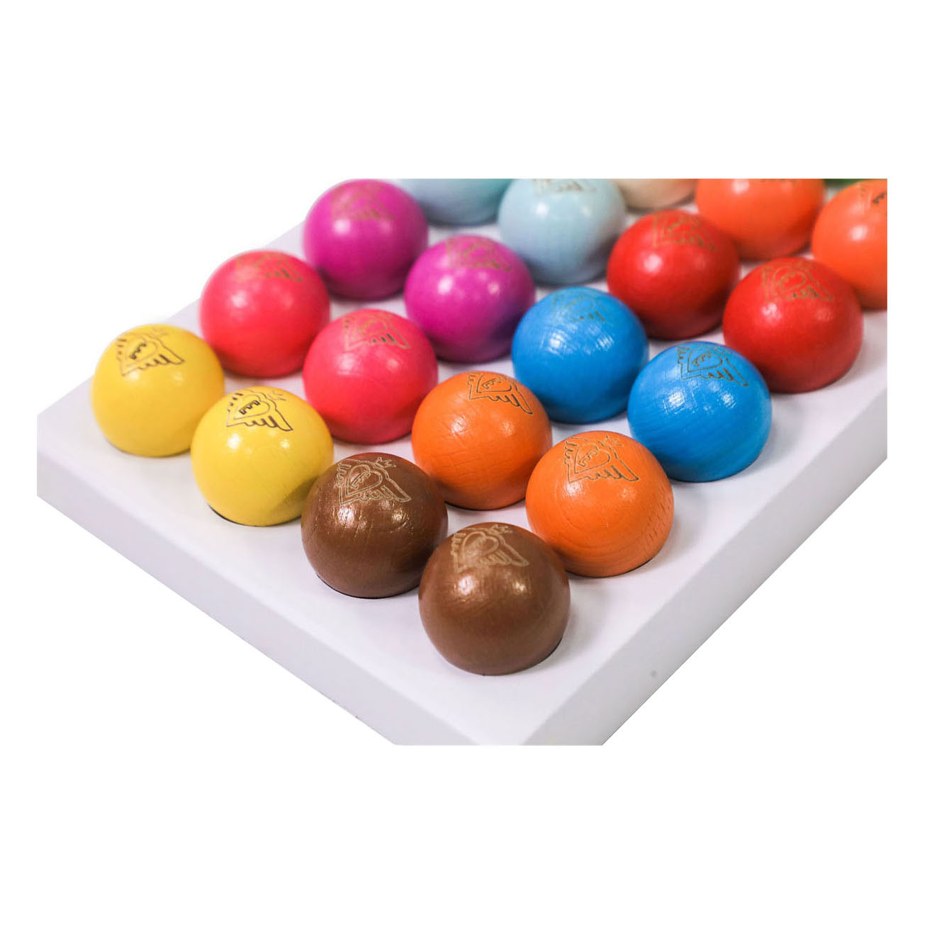 Jeu de Boules Buts 24 Houten Ballen - 30mm