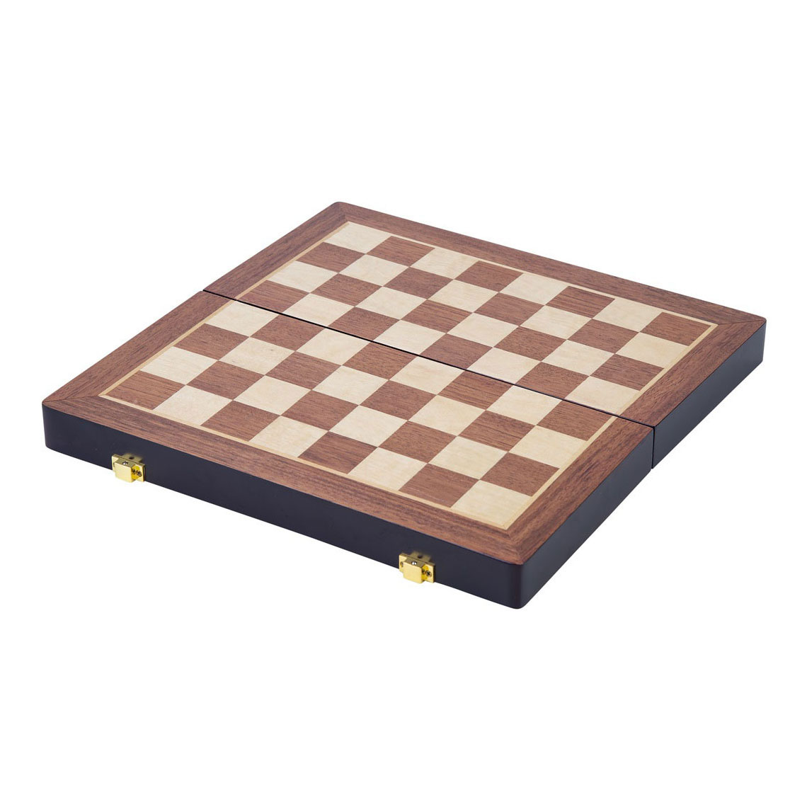 Essenhouten Schaakspel Opklapbaar - 38,5x38,5x5,8cm