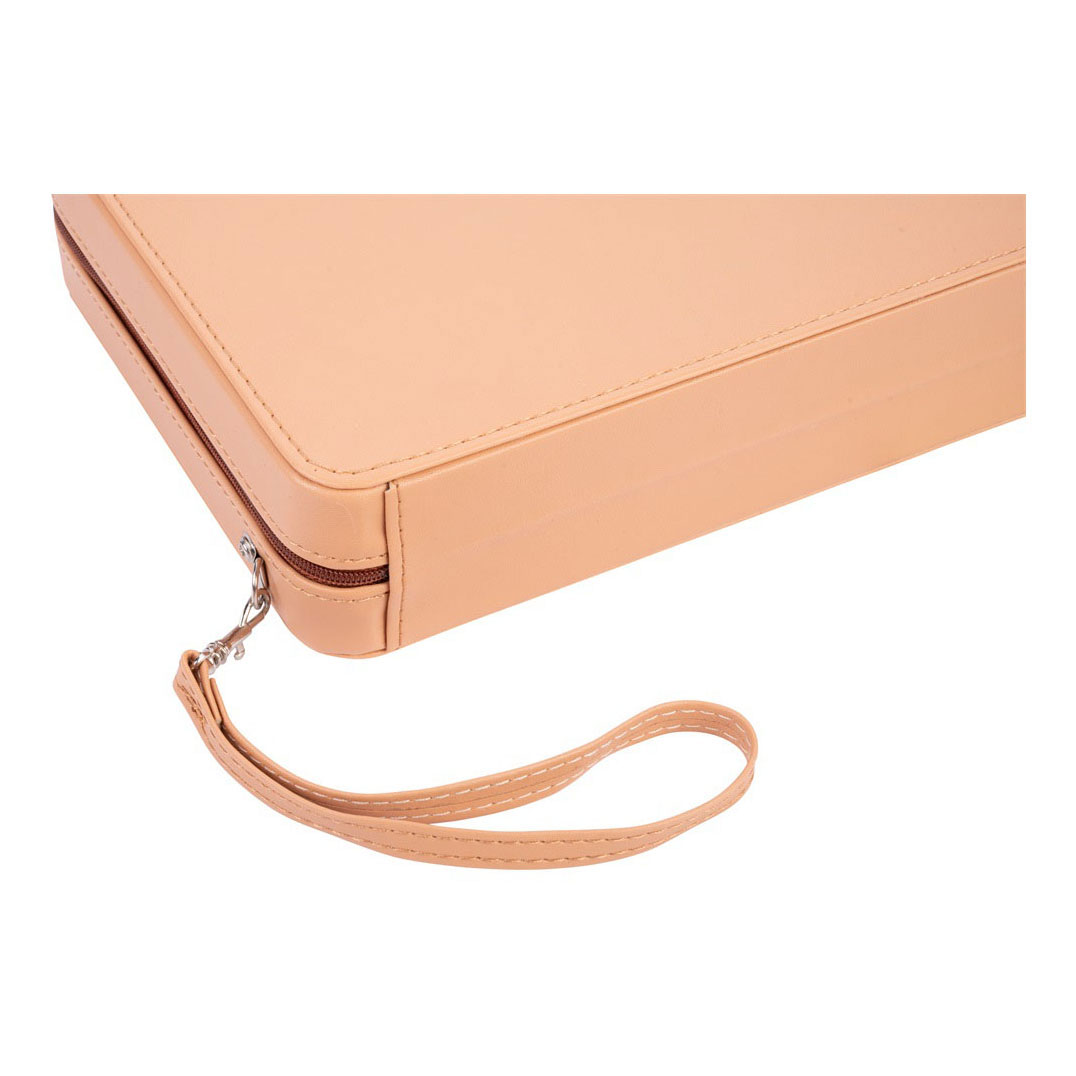 Backgammon Reisspel met Rits - Beige