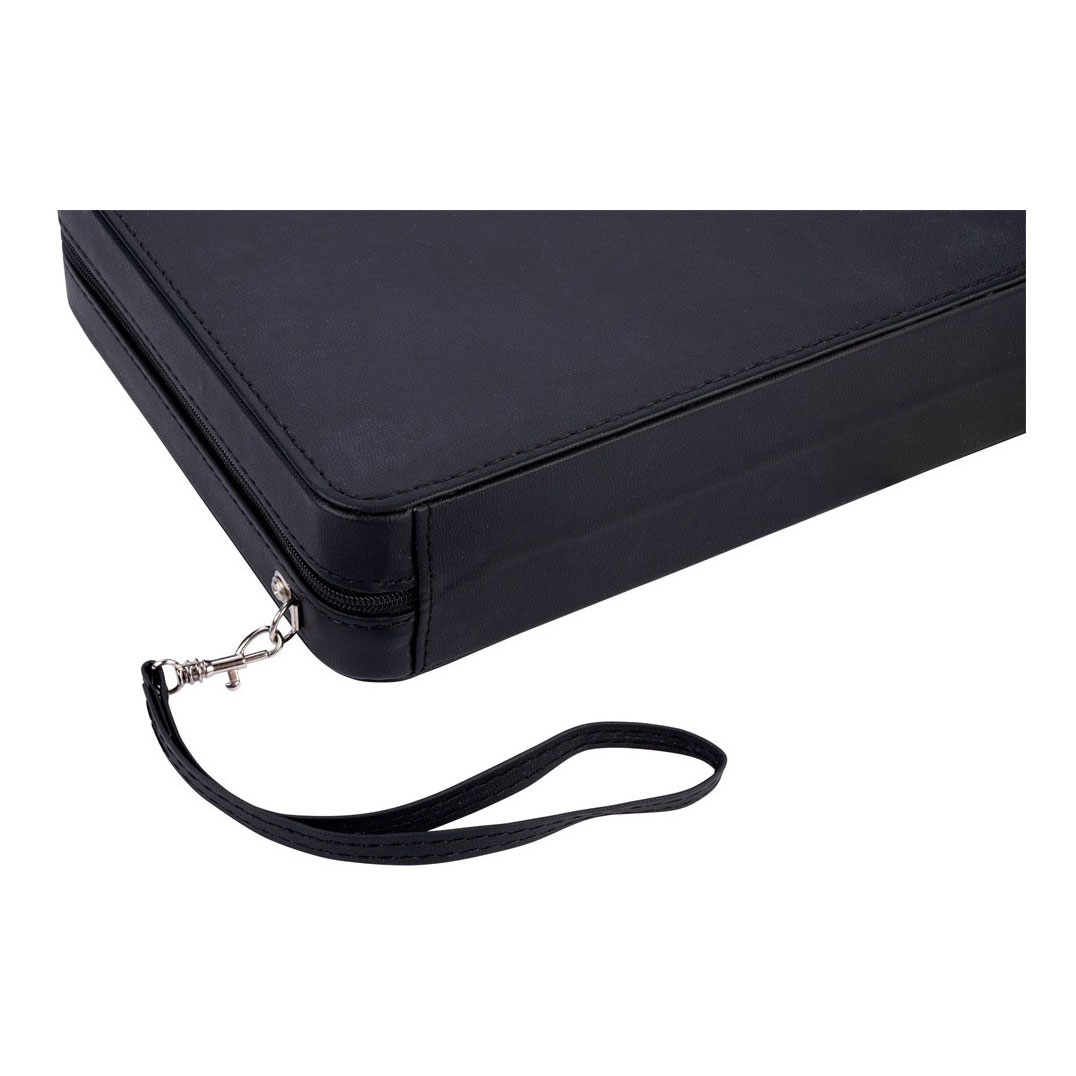 Backgammon Reisspel met Rits - Zwart