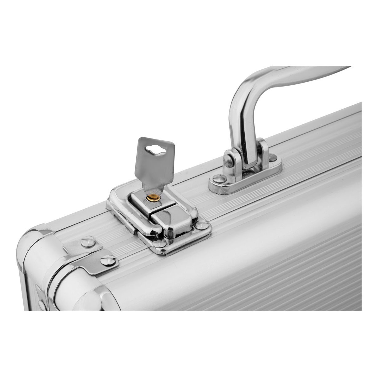 Pokerset in Zilveren Koffer - 200 Chips