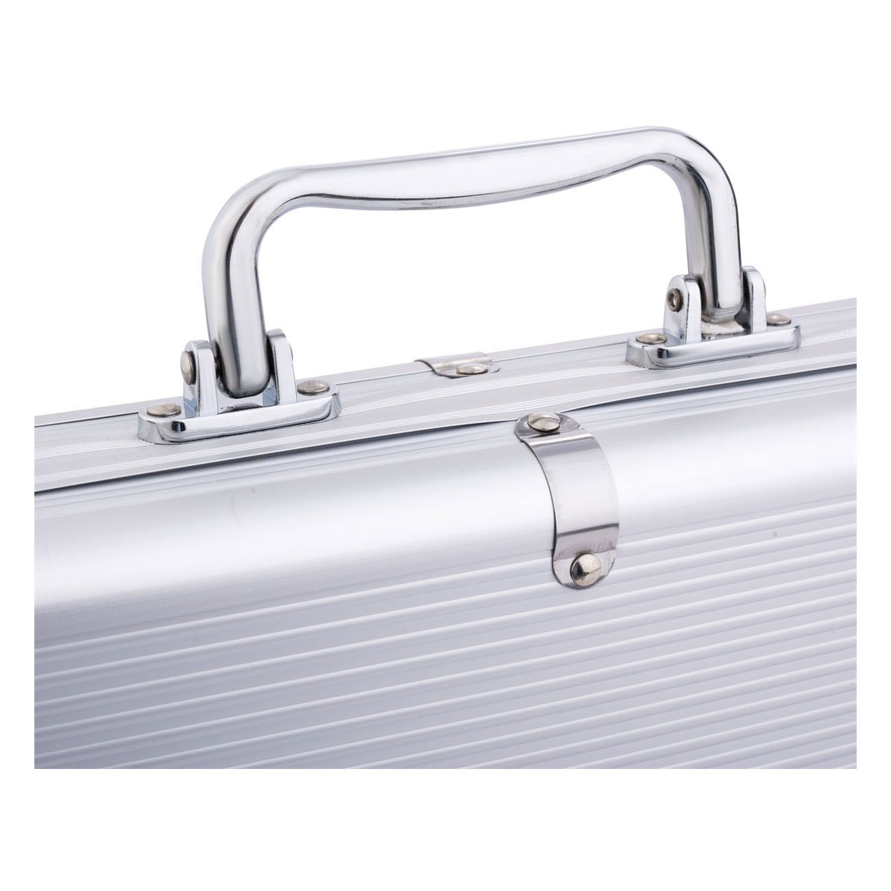 Pokerset in Zilveren Koffer - 300 Chips