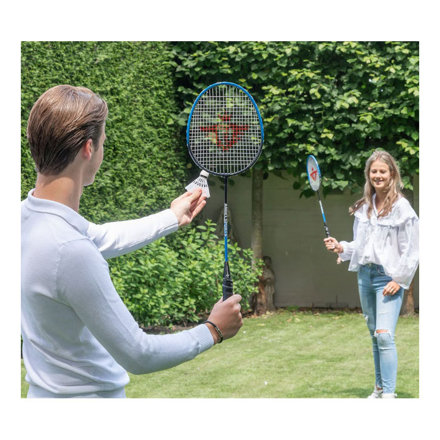 Ensemble de badminton - 2 volants et 2 raquettes