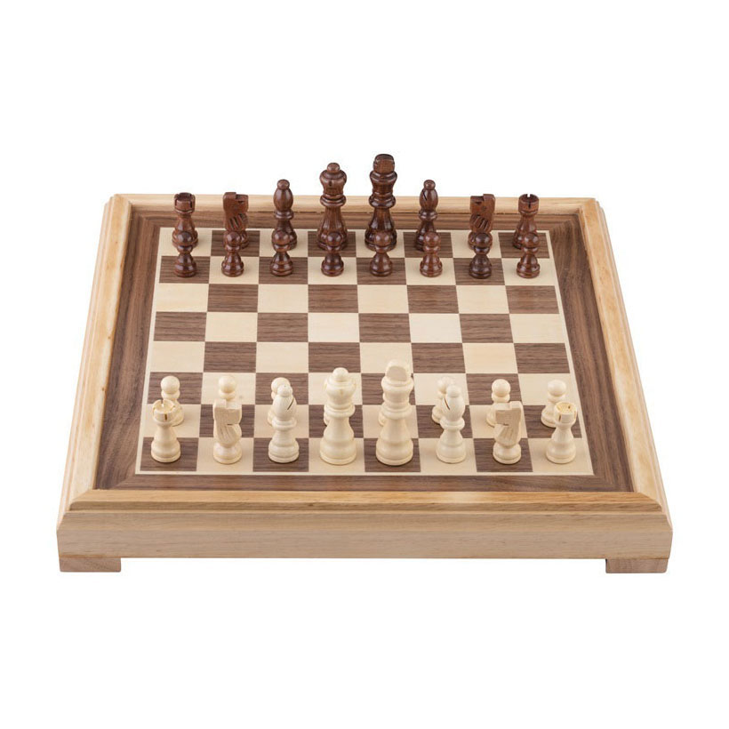 Échiquier de luxe en bois - 40x40cm