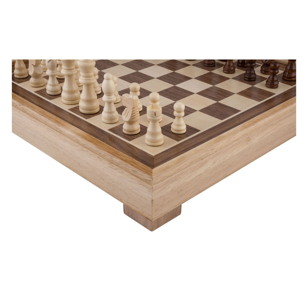 Échiquier de luxe en bois - 40x40cm
